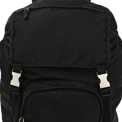 Prada Nylon Tessuto Character Logo Patch Backpack Black 7 of 9