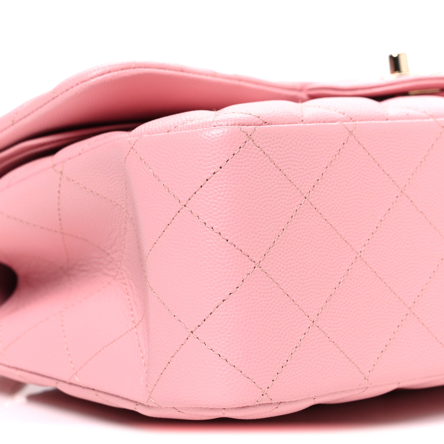 Chanel Caviar Quilted Jumbo Double Flap Pink 9 of 10