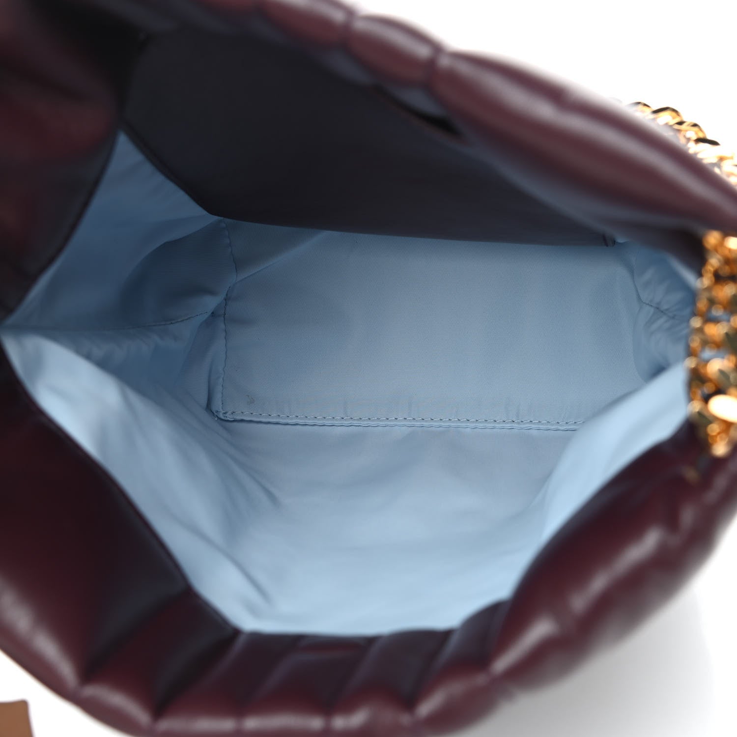 Burberry Lambskin Quilted Small Lola Bucket Bag Deep Maroon 5 of 9