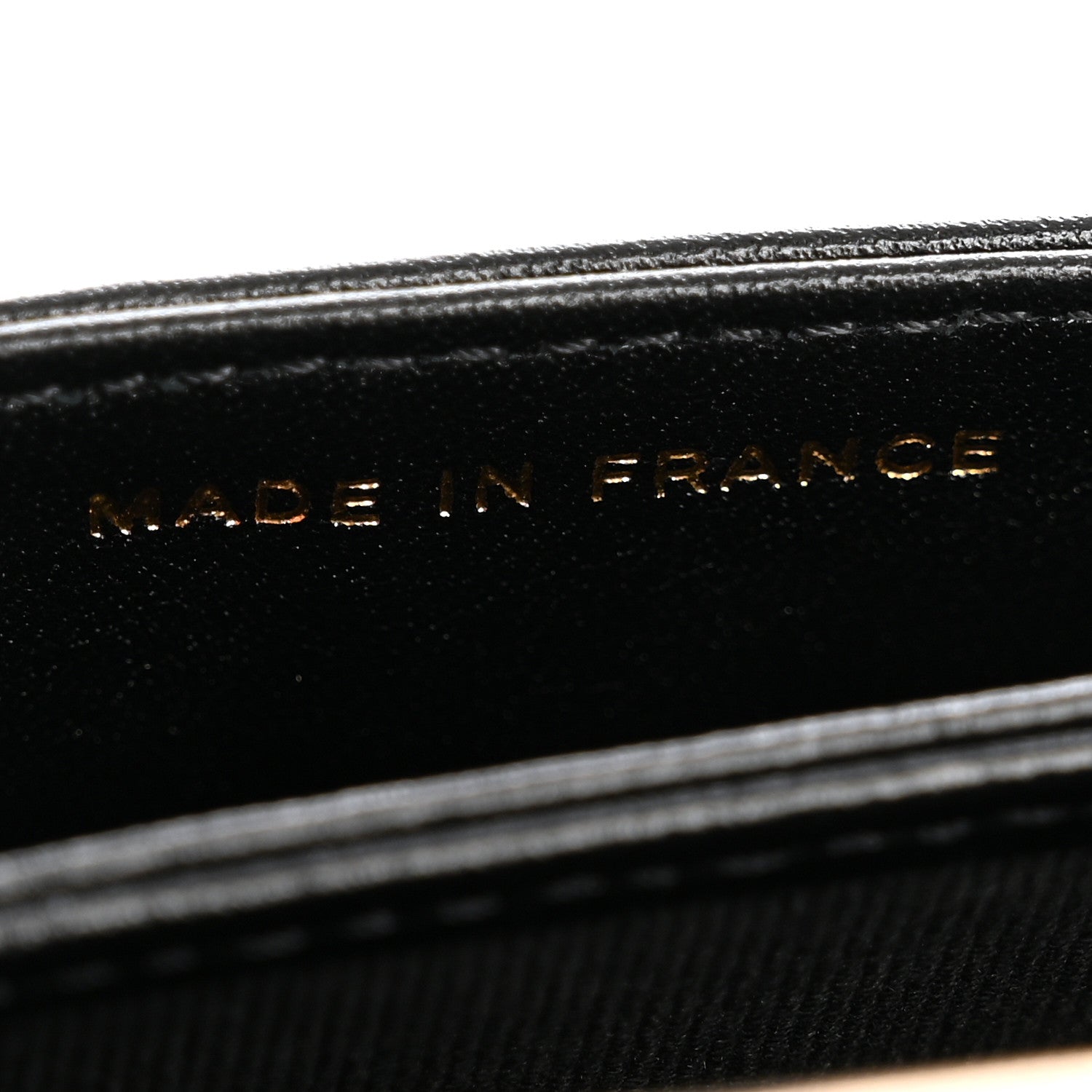 Chanel Metallic Calfskin Clutch With Chain Black Gold 7 of 11