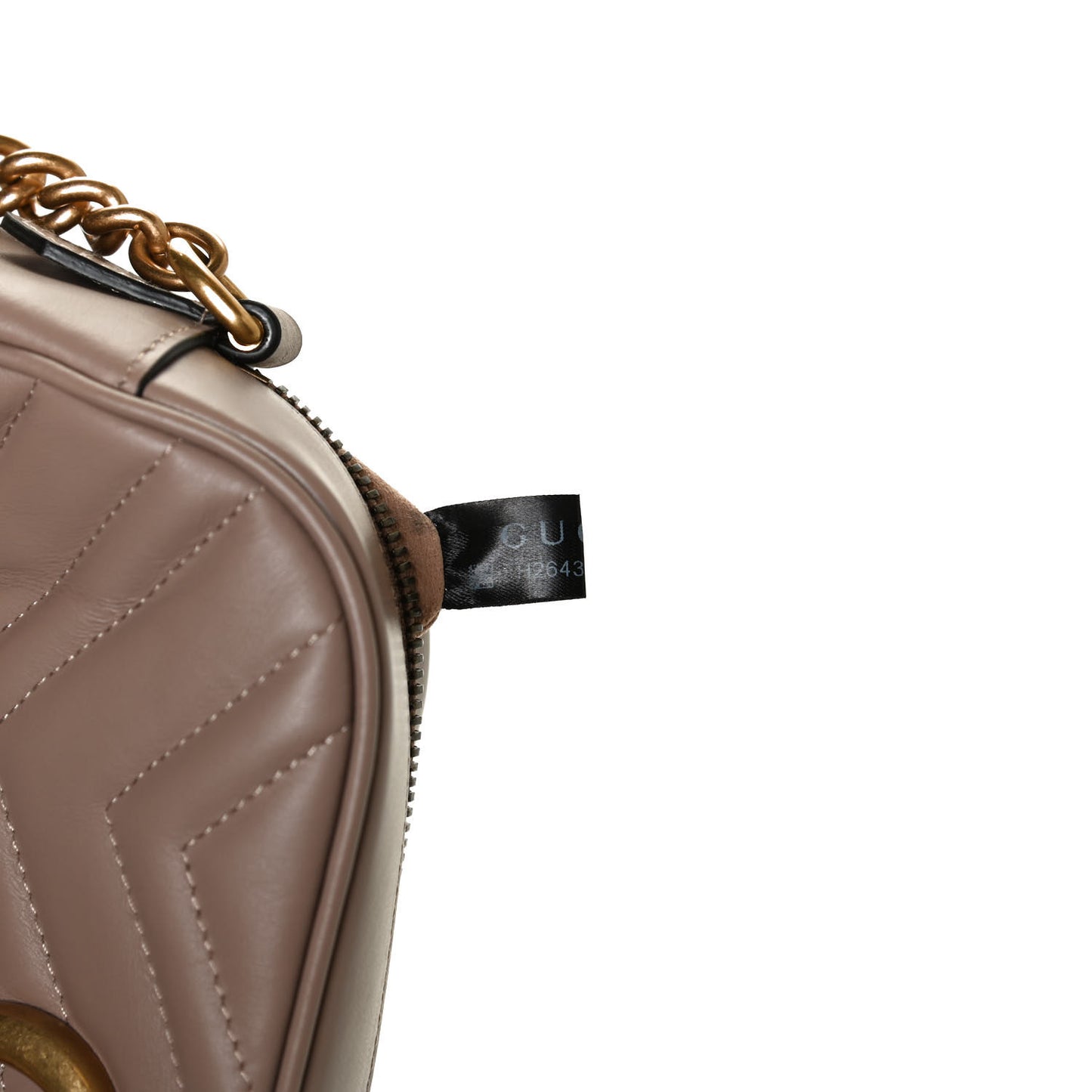 Calfskin Matelasse Small GG Marmont Chain Shoulder Bag Porcelain Rose