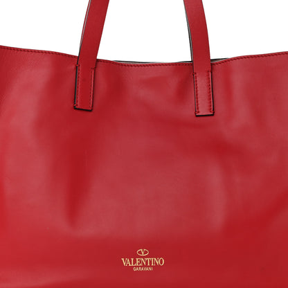 Valentino Garavani Nappa Medium Rockstud Soft Tote Red 7 of 15