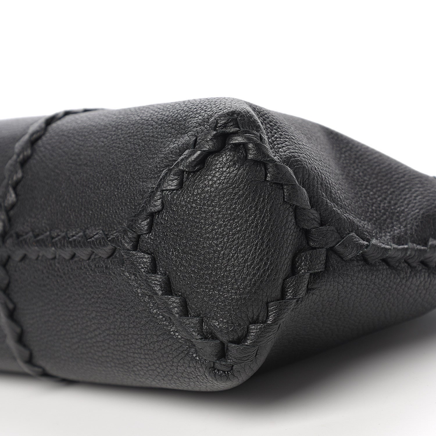 Bottega Veneta Cervo Deerskin Braided Tote Black 9 of 10
