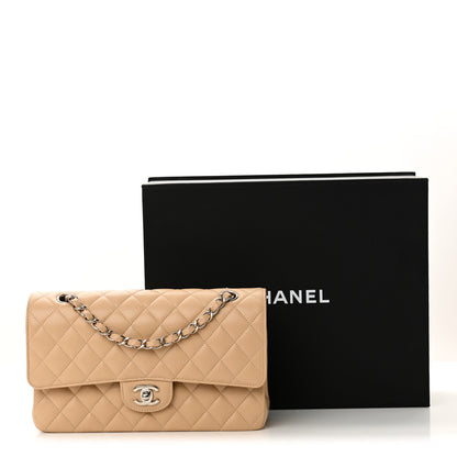 Chanel Caviar Quilted Medium Double Flap Beige 11 of 11