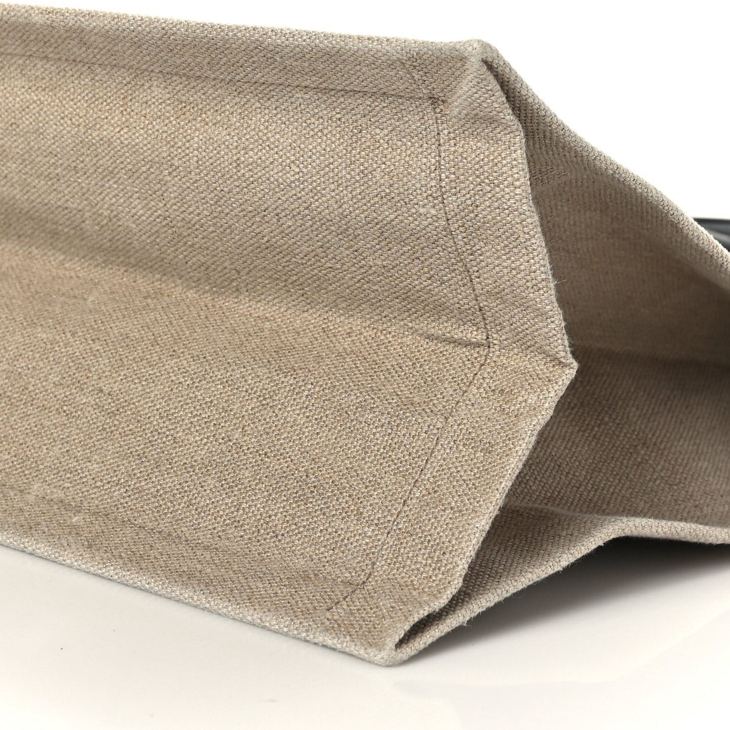 Linen Calfskin Rive Gauche Tote Optic White