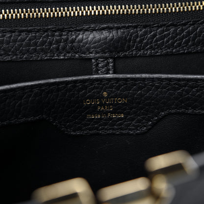 Louis Vuitton Taurillon Metallic Flowers Capucines PM Black 8 of 9