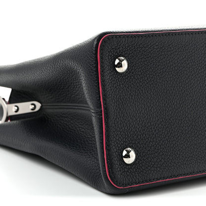 Louis Vuitton Taurillon Capucines MM Cobalt Fuchsia 8 of 9