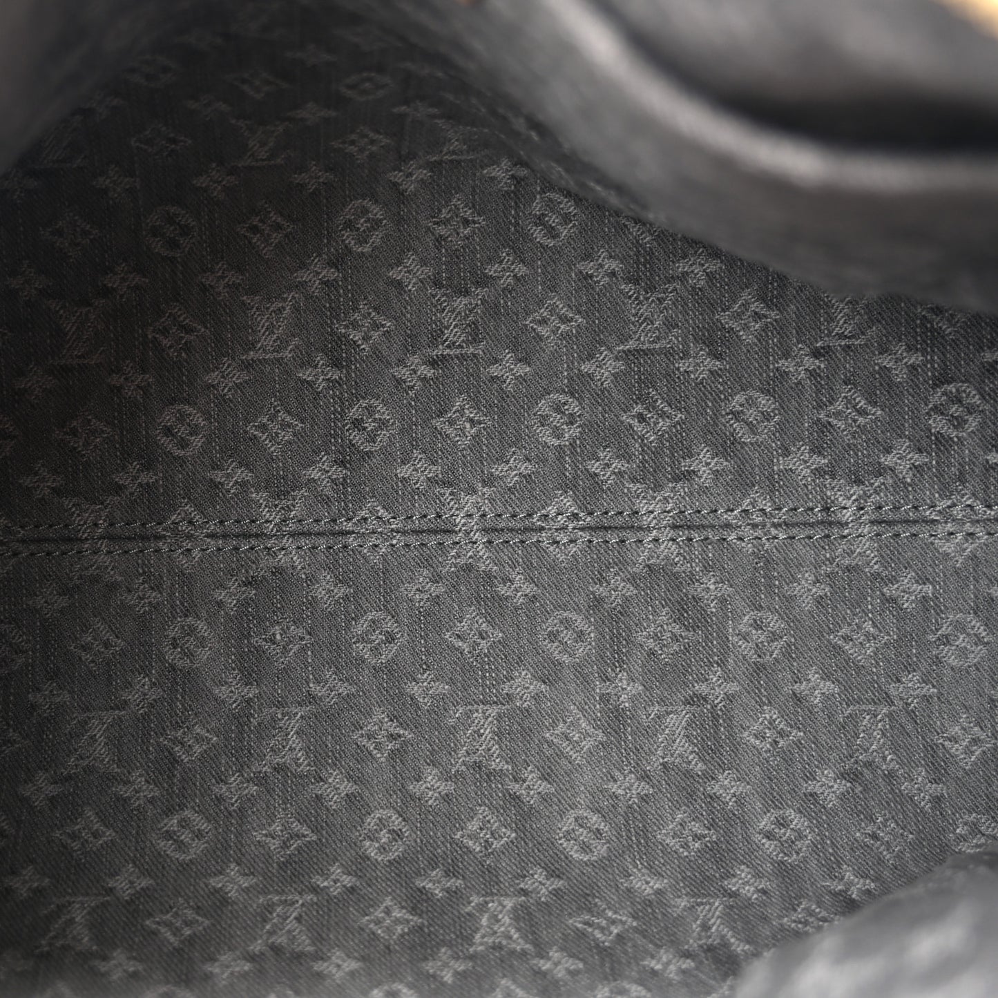 Monogram Denim Speedy Soft 30 Washed Gray