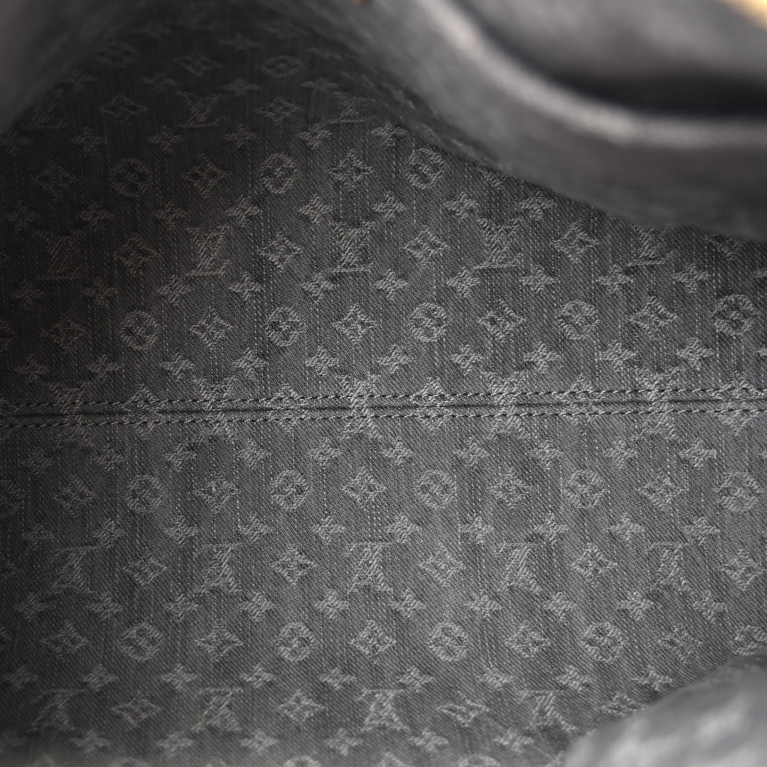 Louis Vuitton Monogram Denim Speedy Soft 30 Washed Gray 5 of 9