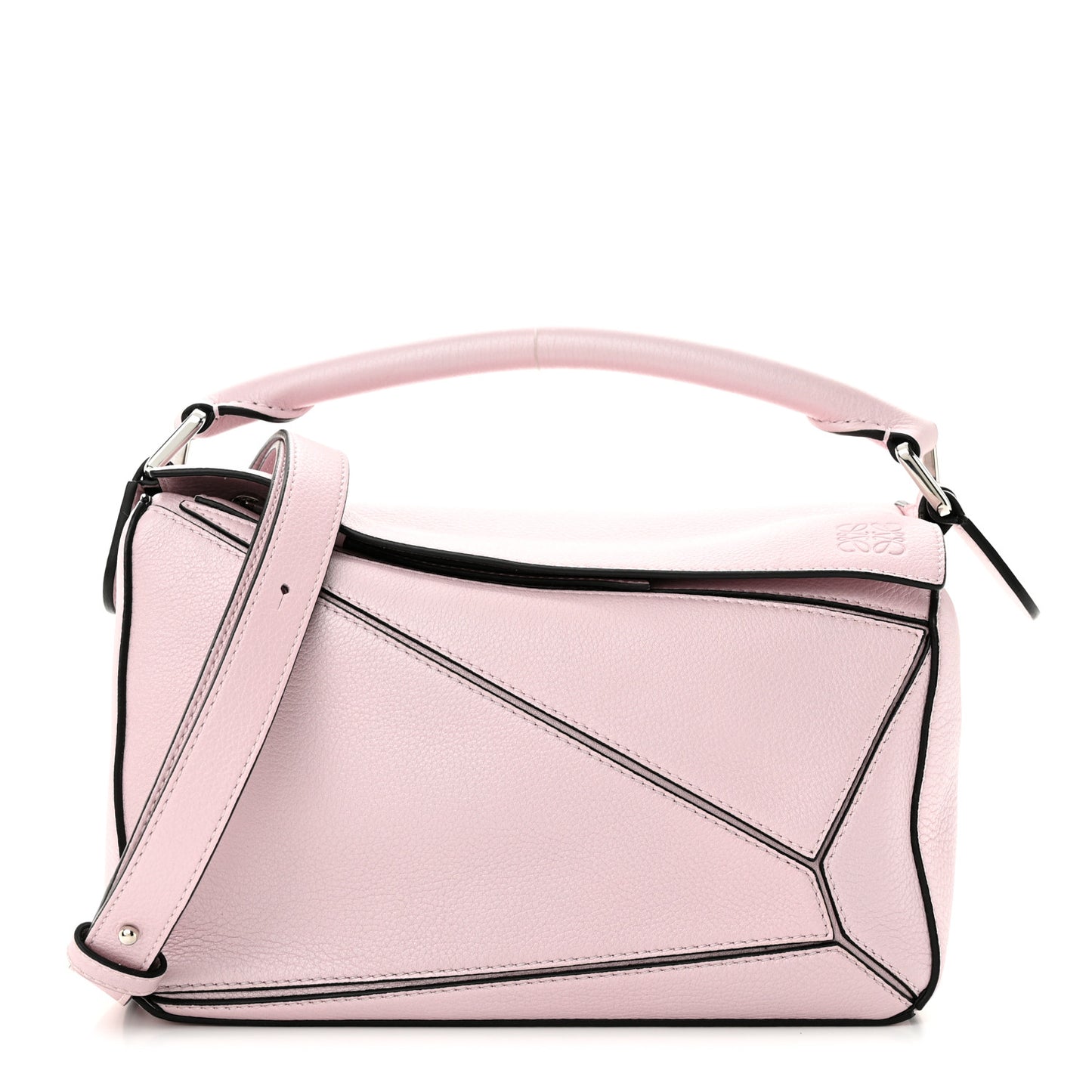 Calfskin Small Puzzle Bag Icy Pink