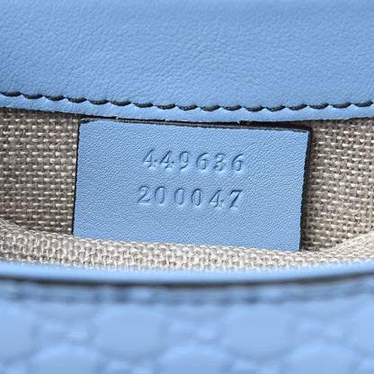 Gucci Soft Microguccissima Mini Emily Chain Shoulder Bag Mineral Blue 7 of 13