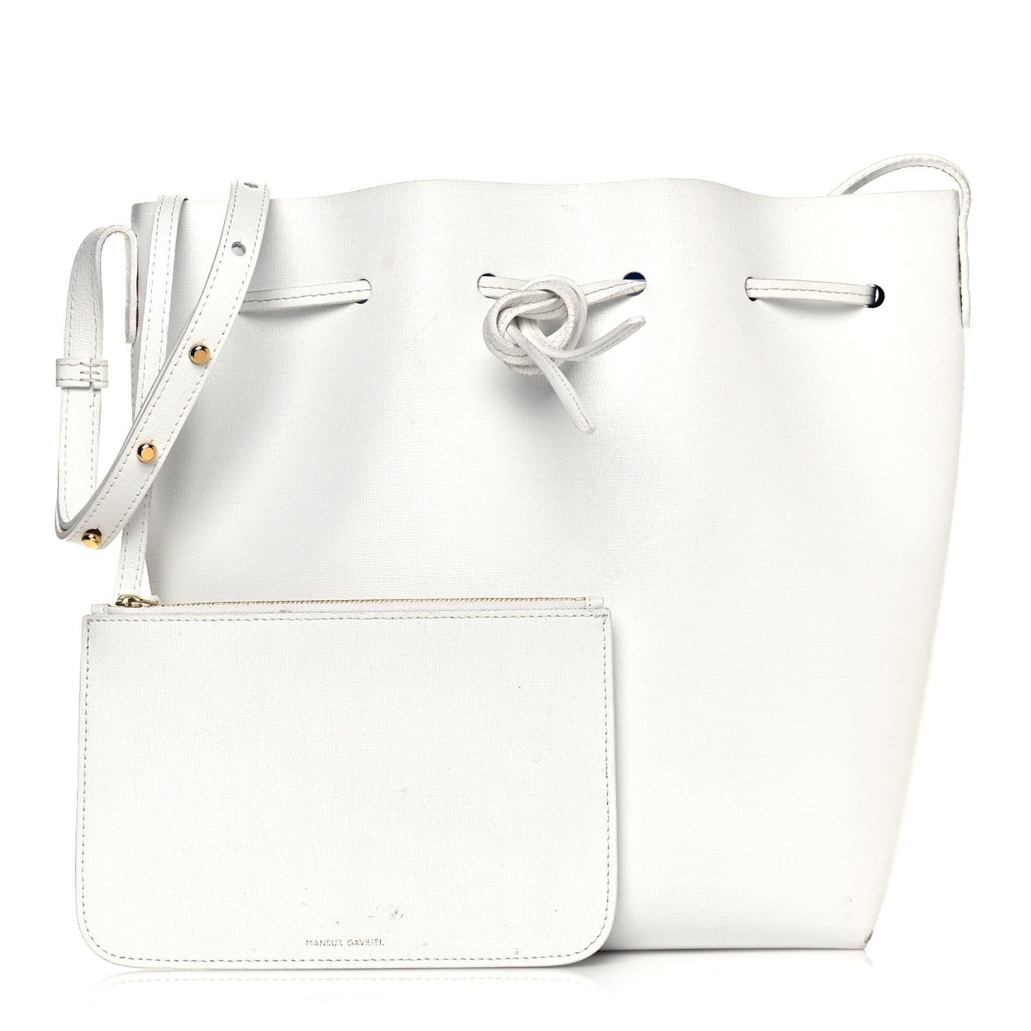 Saffiano Bucket Bag White Royal