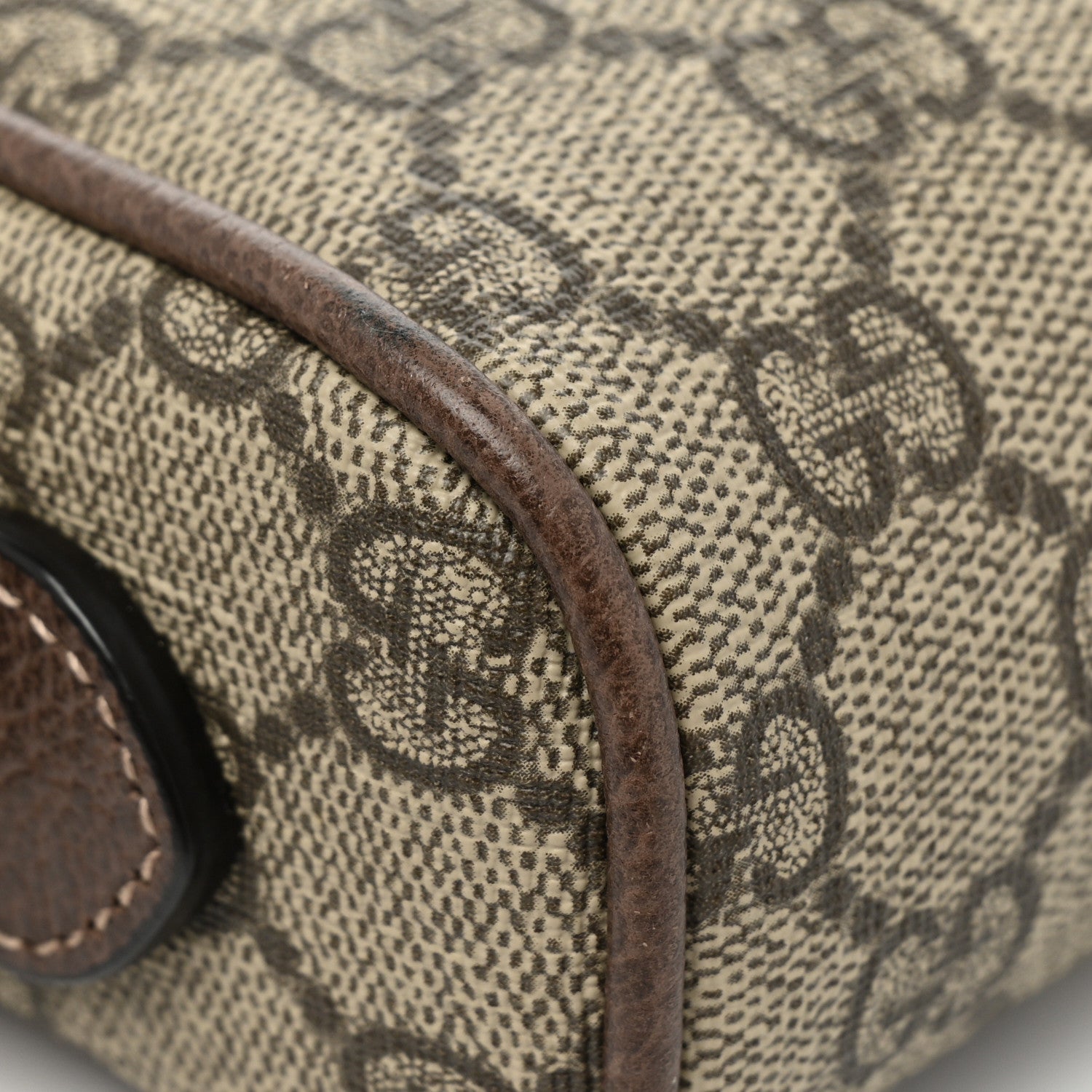 Gucci GG Supreme Monogram Web Mini Ophidia Shoulder Bag Brown 11 of 14