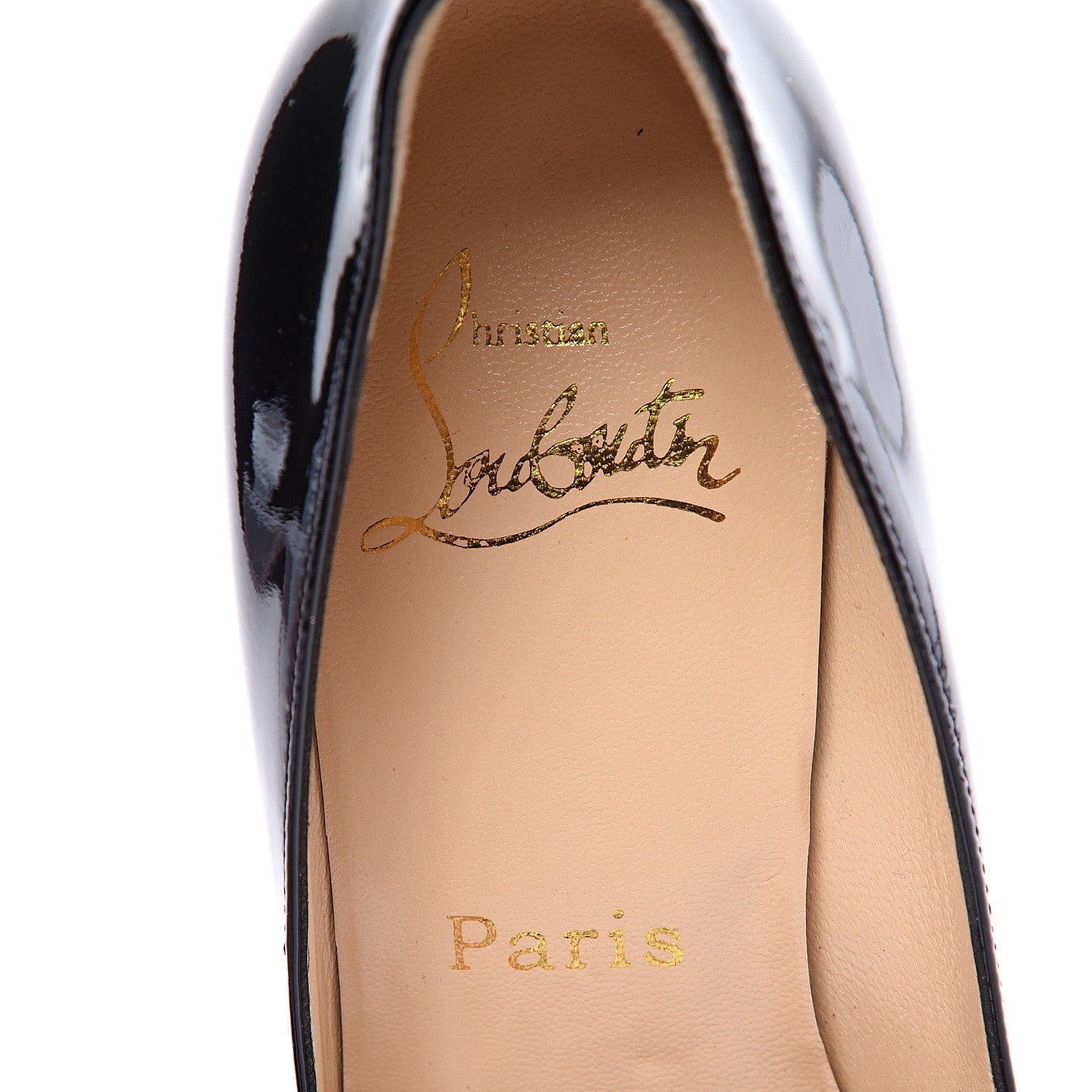 Christian Louboutin Patent Miminette 45 Wedge 38.5 Black 8 of 9