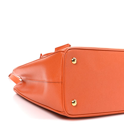 Prada Saffiano Lux Medium Tote Papaya 8 of 9