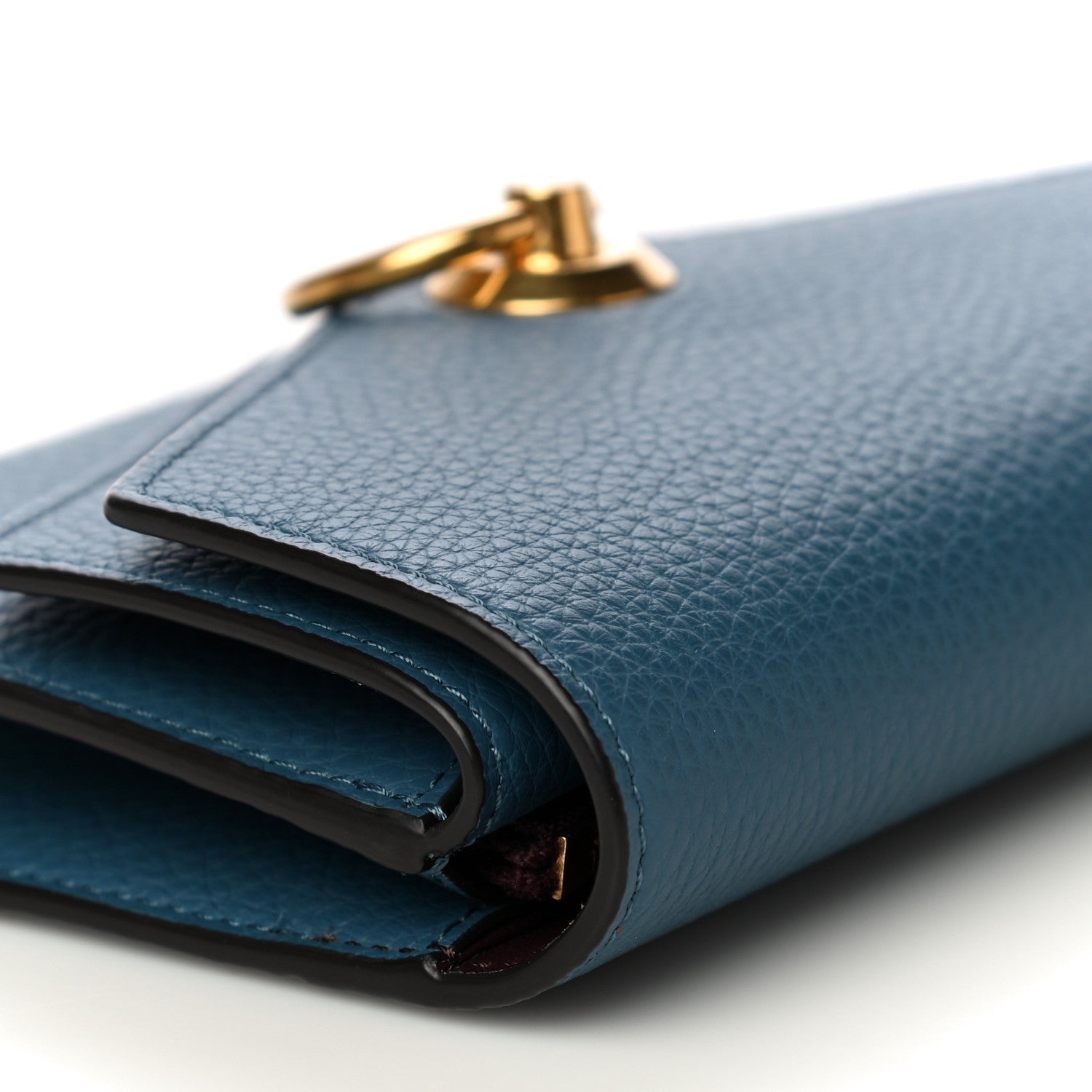 Mulberry Small Classic Grain Medium Harlow Wallet Steel Blue 10 of 12