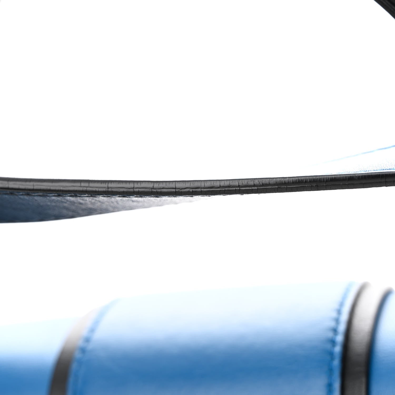 Bulgari Calfskin Serpenti Viper Top Handle Bag Blue 13 of 18