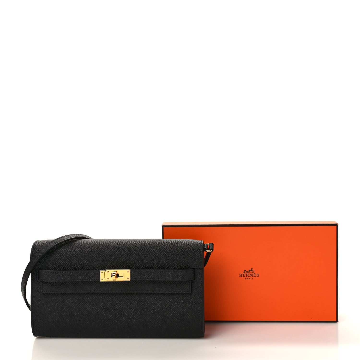 Hermes Epsom Kelly Wallet To Go Black 9 of 9