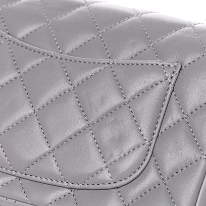 Chanel Lambskin Quilted Mini Rectangular Flap Grey 12 of 17