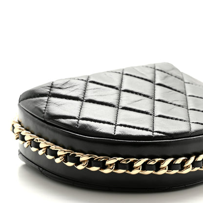 Chanel Quilted Chain Around Pouch Black 8 of 10