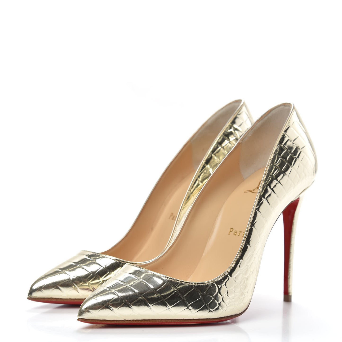 Metallo Cocco Pigalle Follies 100 Pumps 36.5 Platine