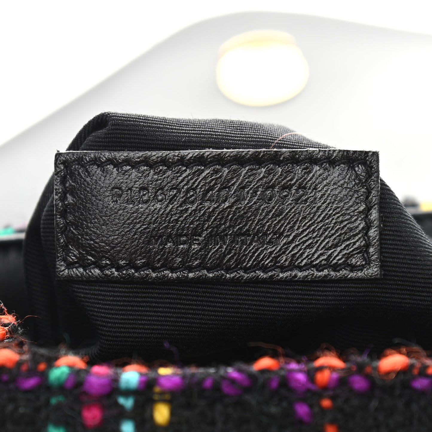 Tweed Toy Loulou Shoulder Bag Black