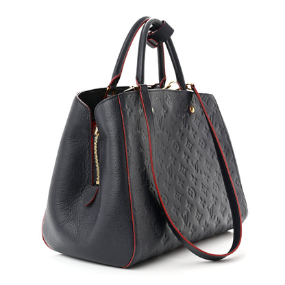 Louis Vuitton Empreinte Montaigne GM Marine Rouge 3 of 16