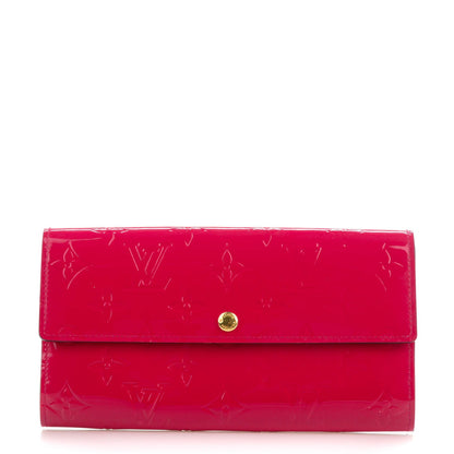 Louis Vuitton Vernis Sarah Wallet Rose Indien 1 of 7