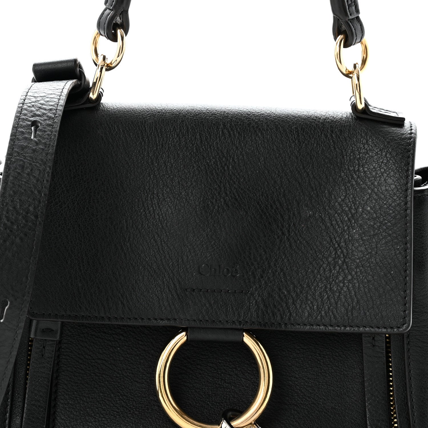 Chloe Calfskin Mini Faye Day Shoulder Bag Black 8 of 12