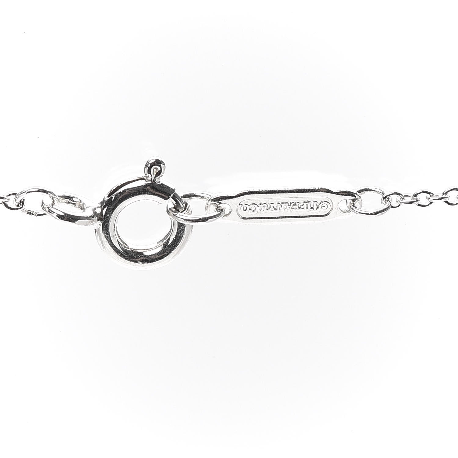 Tiffany Sterling Silver 1837 Interlocking Circles Pendant Necklace 5 of 7