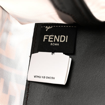 Fendi Mesh Vitello Century FF 1974 Mini Peekaboo Defender Cover Marrone Black Ebano 5 of 7
