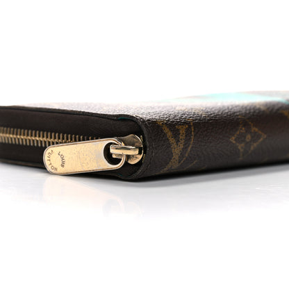 Louis Vuitton Monogram V Zippy Wallet Turquoise 8 of 13