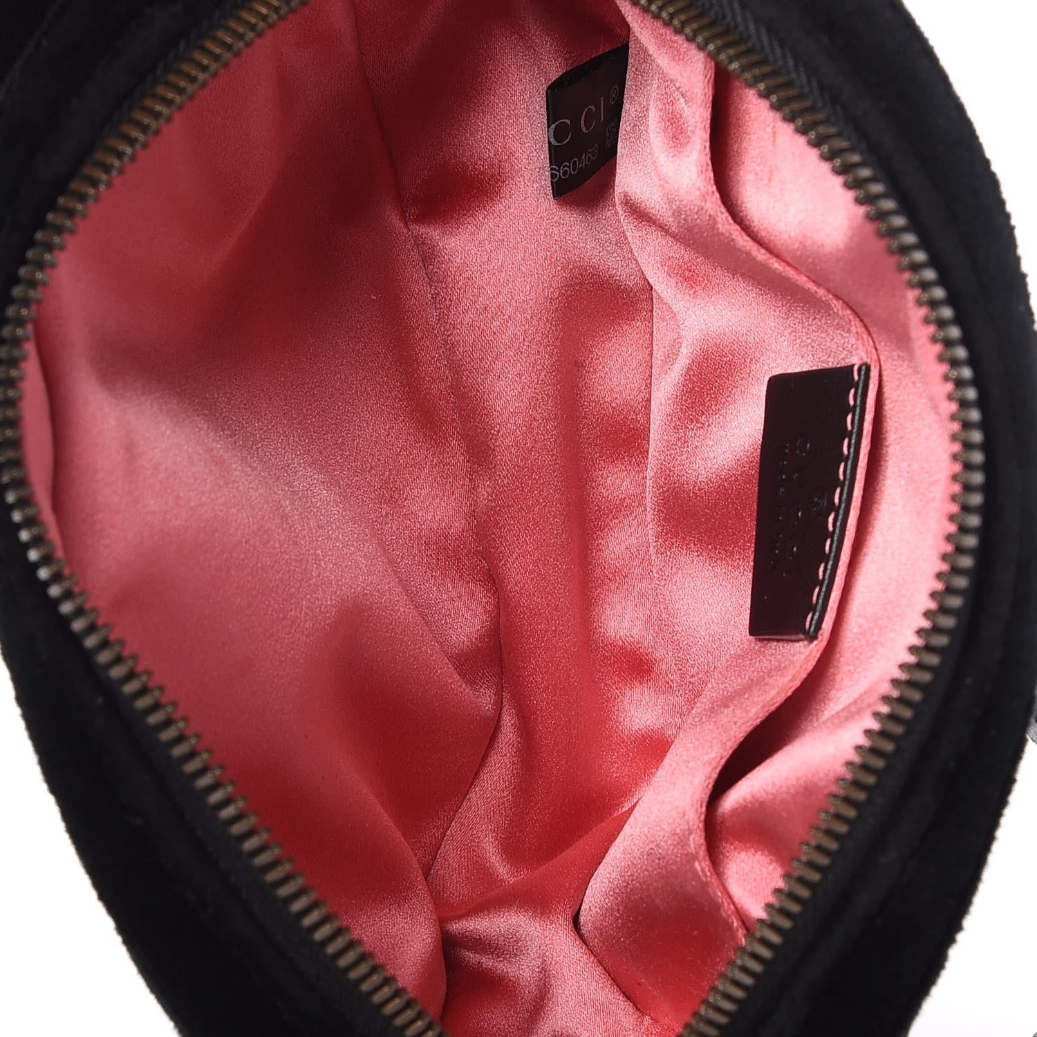 Gucci Velvet Matelasse GG Marmont Belt Bag 75 30 Black 7 of 7
