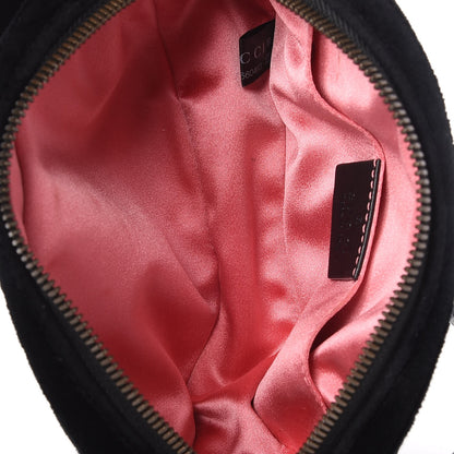 Gucci Velvet Matelasse GG Marmont Belt Bag 75 30 Black 7 of 7