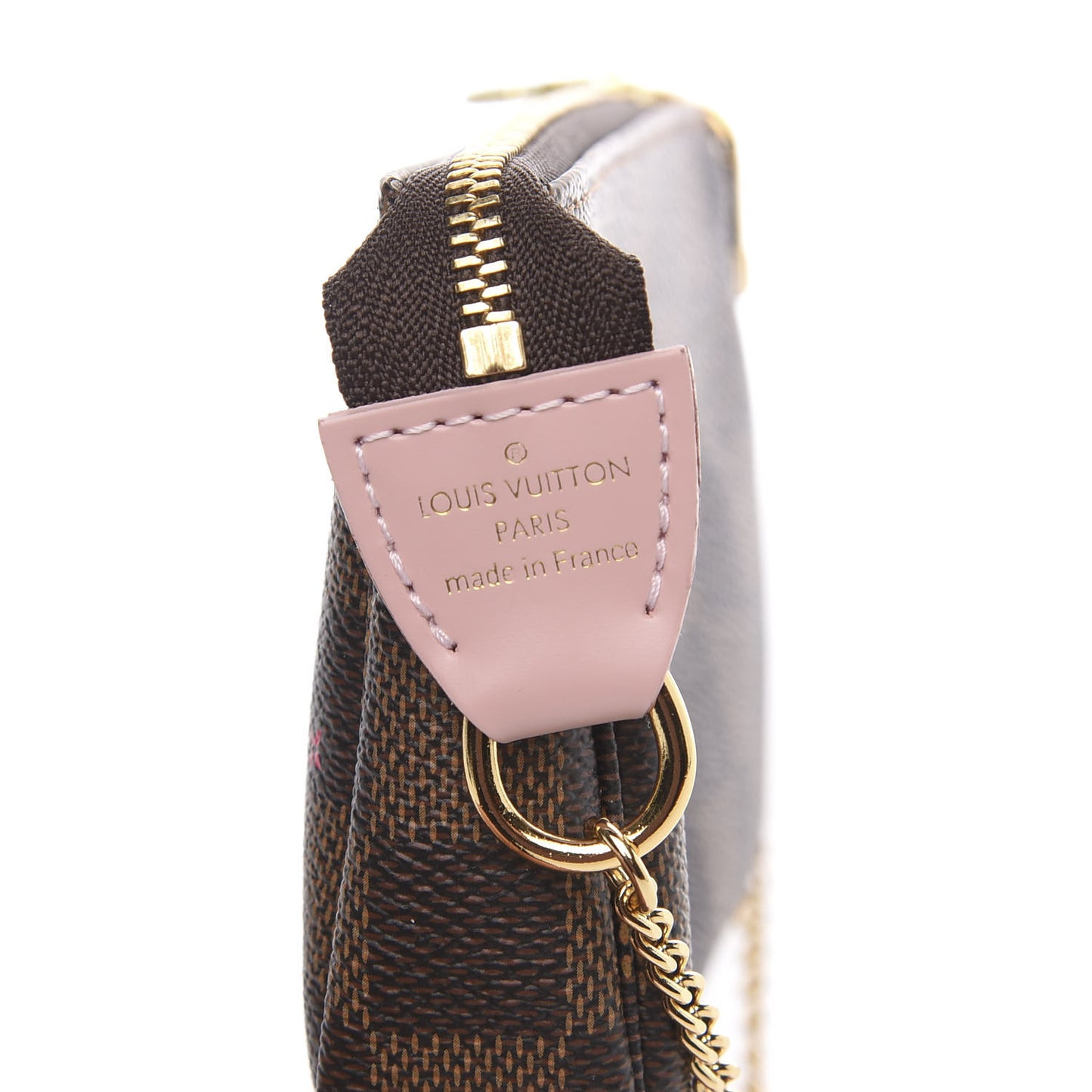 Damier Ebene 2020 Christmas Animation Big Wheel Mini Pochette Accessories Rose Ballerine