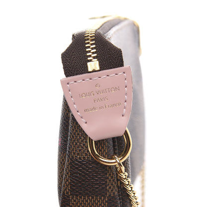 Louis Vuitton Damier Ebene 2020 Christmas Animation Big Wheel Mini Pochette Accessories Rose Ballerine 6 of 7