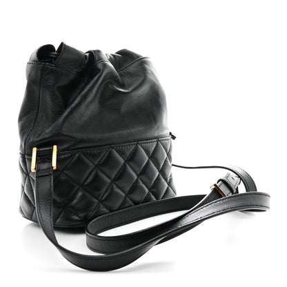 Versace Nappa Quilted Medusa Bucket Bag Black 3 of 10
