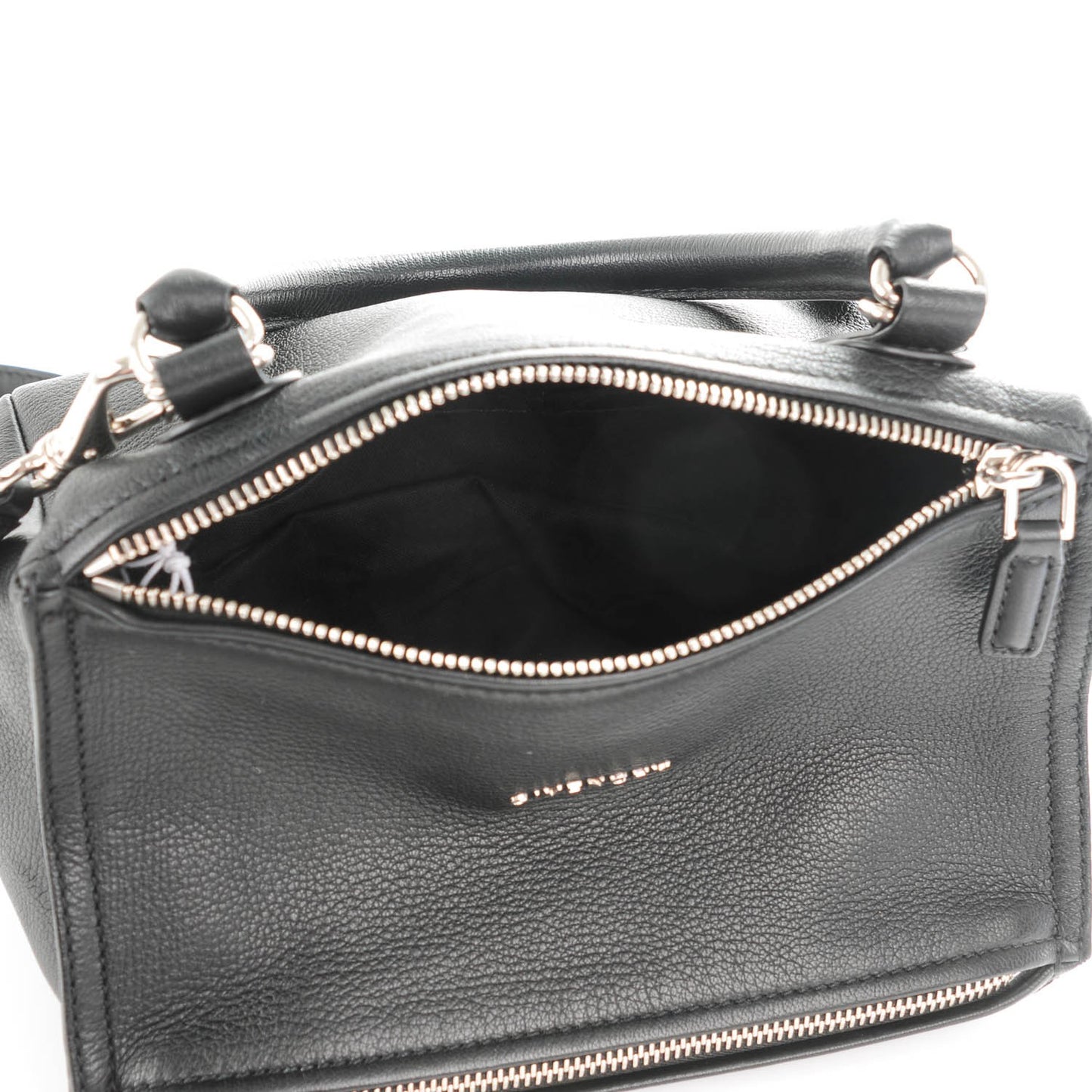Sugar Goatskin Small Pandora Black