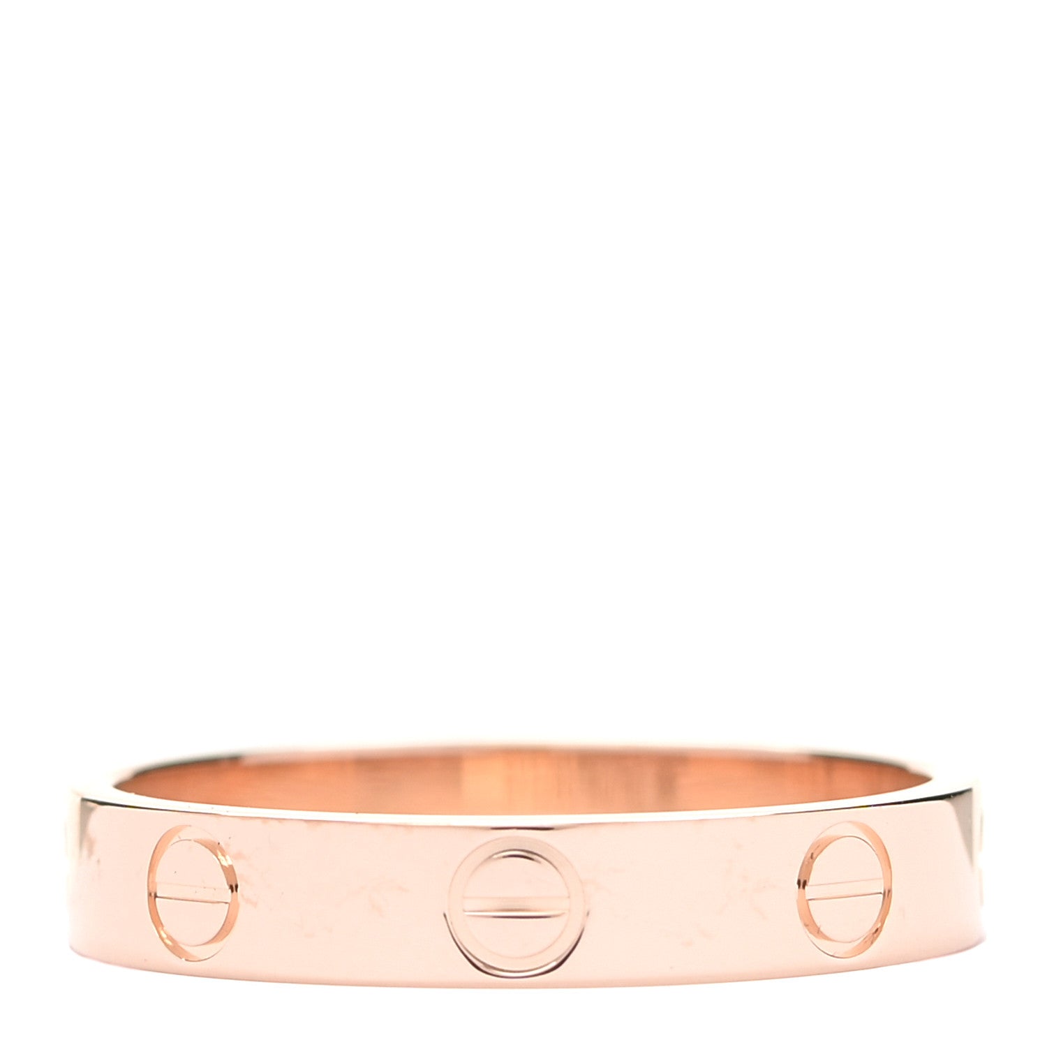 Cartier 18K Pink Gold 3.5mm LOVE Wedding Band Ring 55 7.25 3 of 5