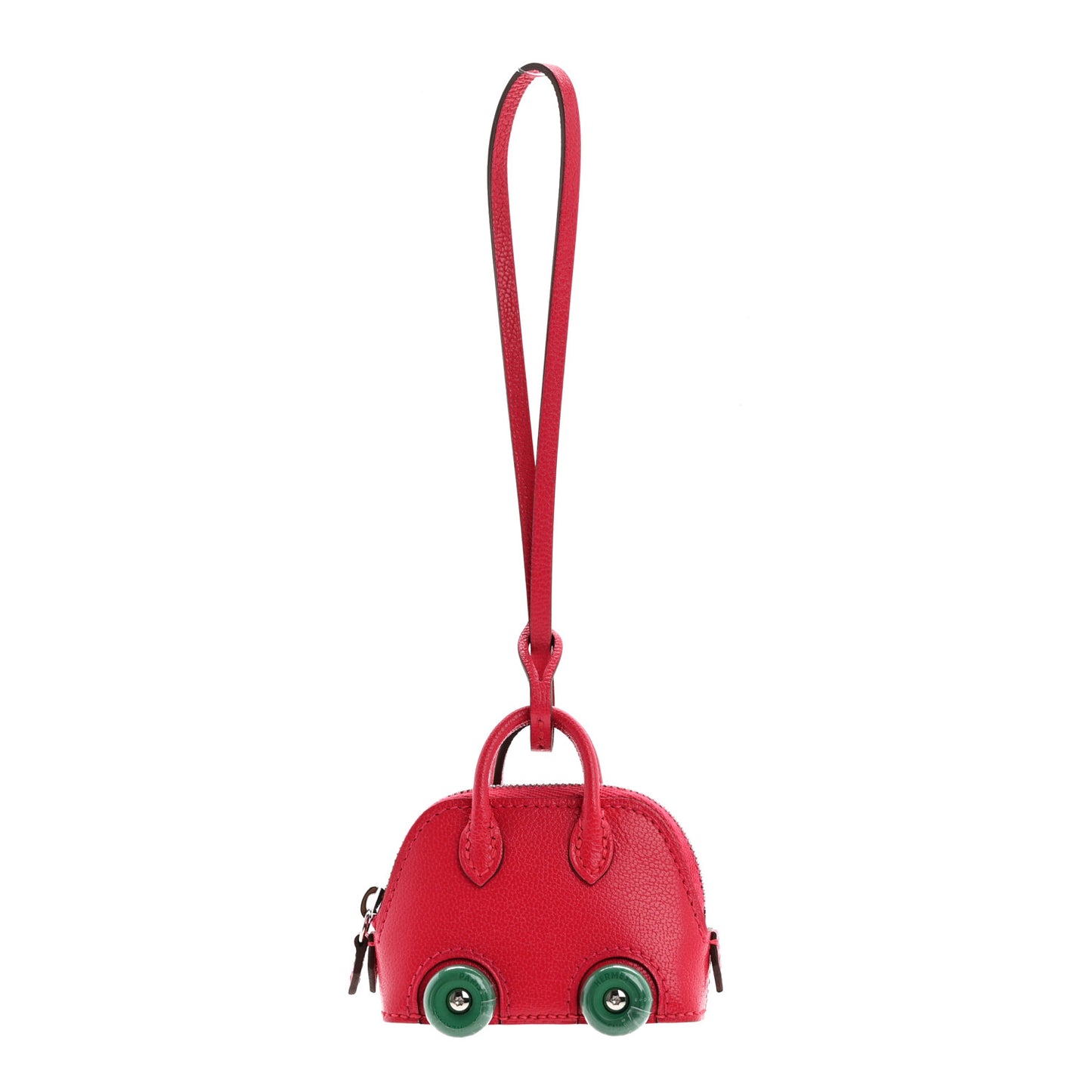Chevre Chamkila Bolide On Wheels Bag Charm Rose Extreme Vert Vertigo