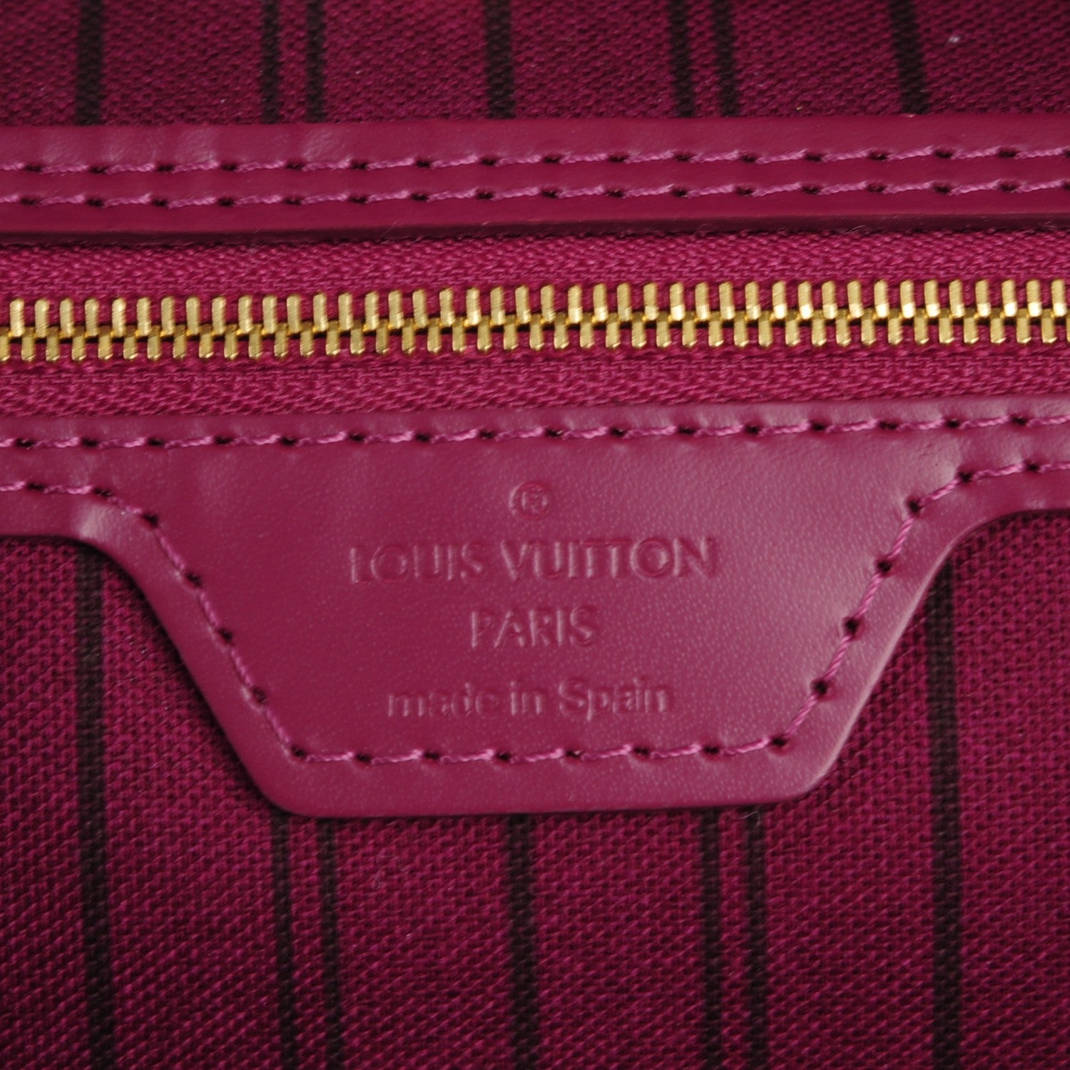 Louis Vuitton Monogram Totem Neverfull MM Magenta 7 of 8