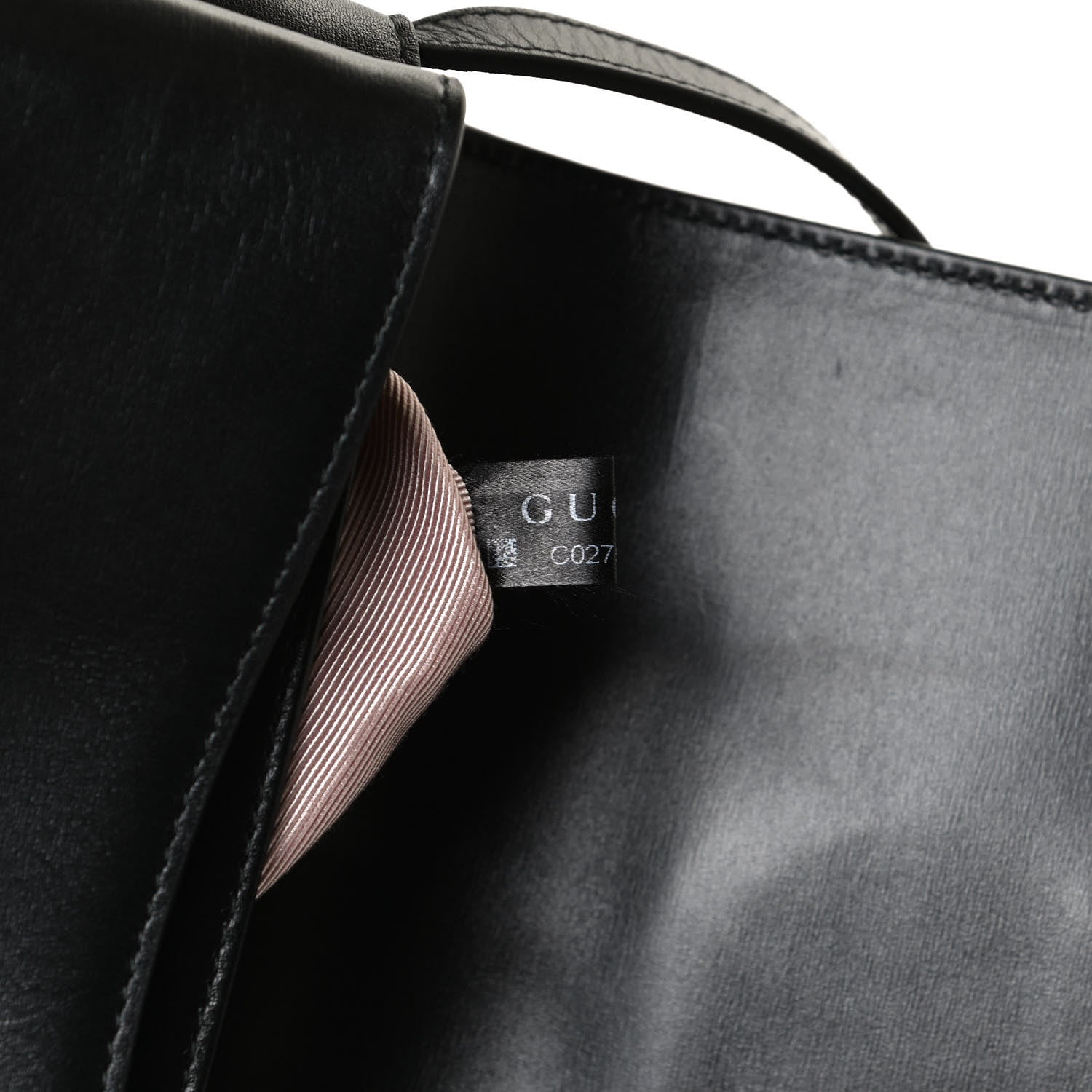 Gucci Vitello Palmellato Lux Small Arli Flap Shoulder Bag Black 8 of 13