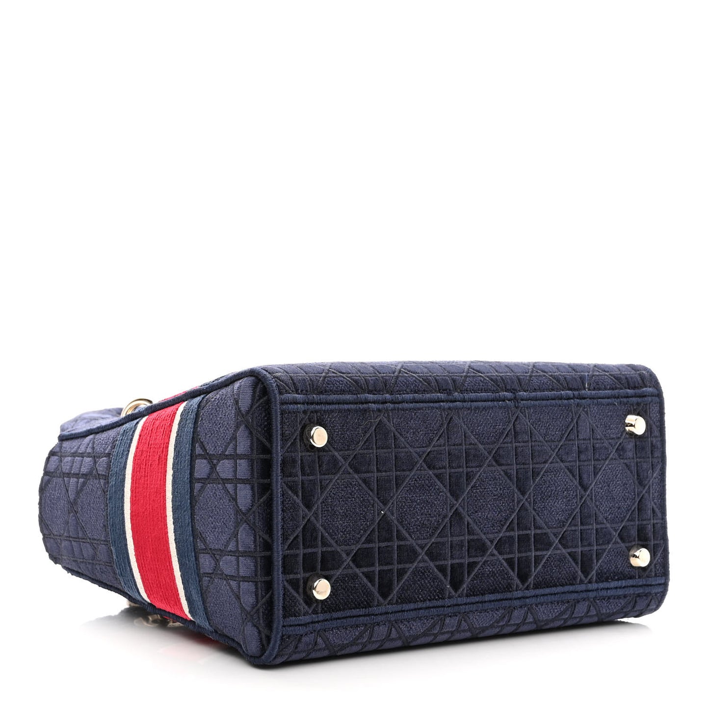 Velvet Cannage Medium Lady D-Lite Blue Red White
