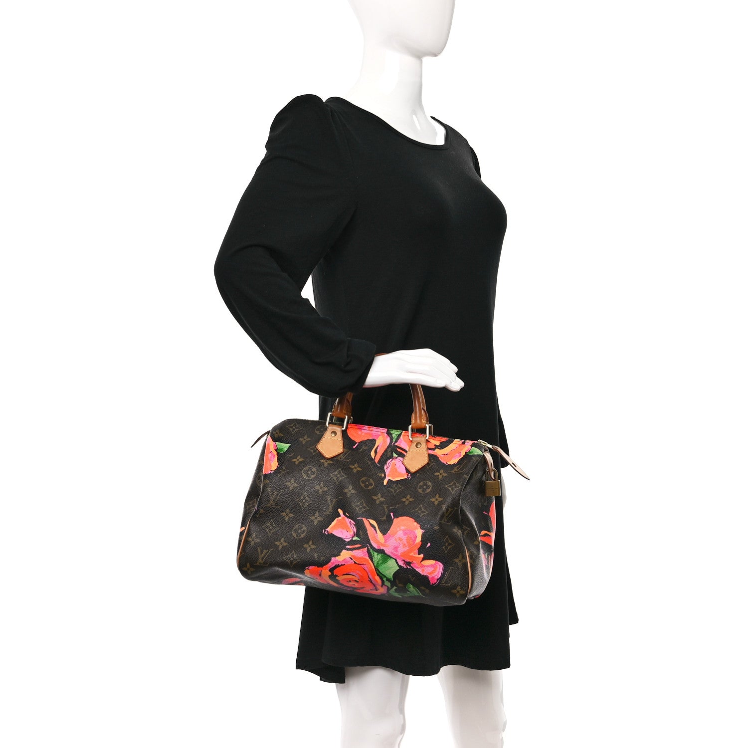 Louis Vuitton Monogram Roses Speedy 30 2 of 13