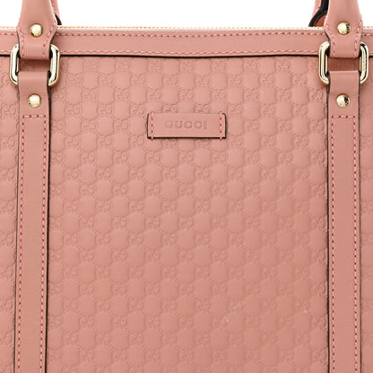 Gucci Soft Microguccissima Small Zippered Satchel Soft Pink 8 of 12