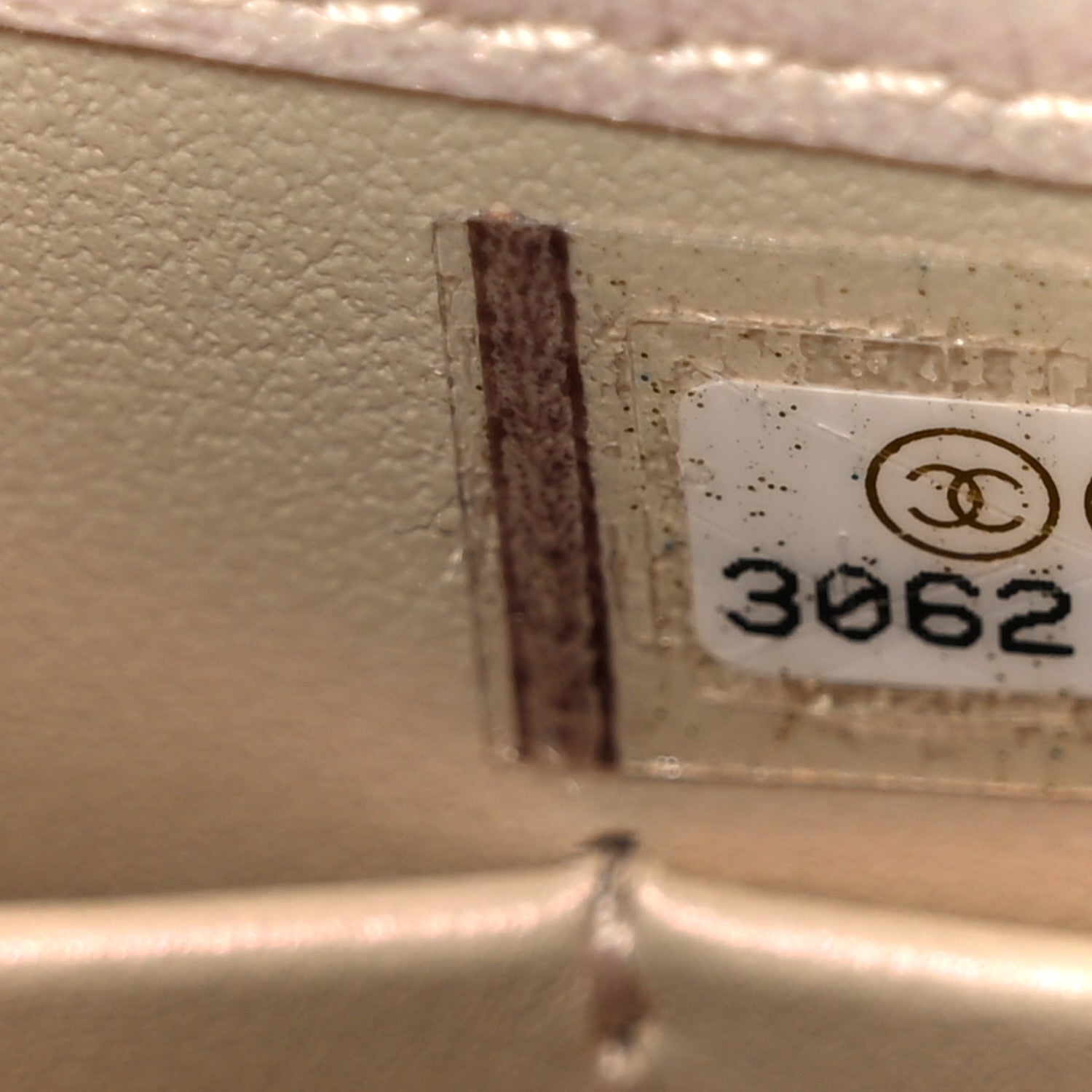 Chanel Iridescent Lambskin Quilted CC Phone Holder Ivory 9 of 13