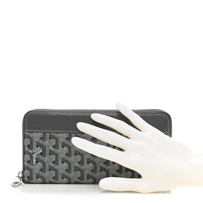 Goyard Goyardine Matignon Zip Around GM Wallet Grey 2 of 20