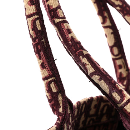 Christian Dior Oblique Large Book Tote Burgundy Multicolor 15 of 19