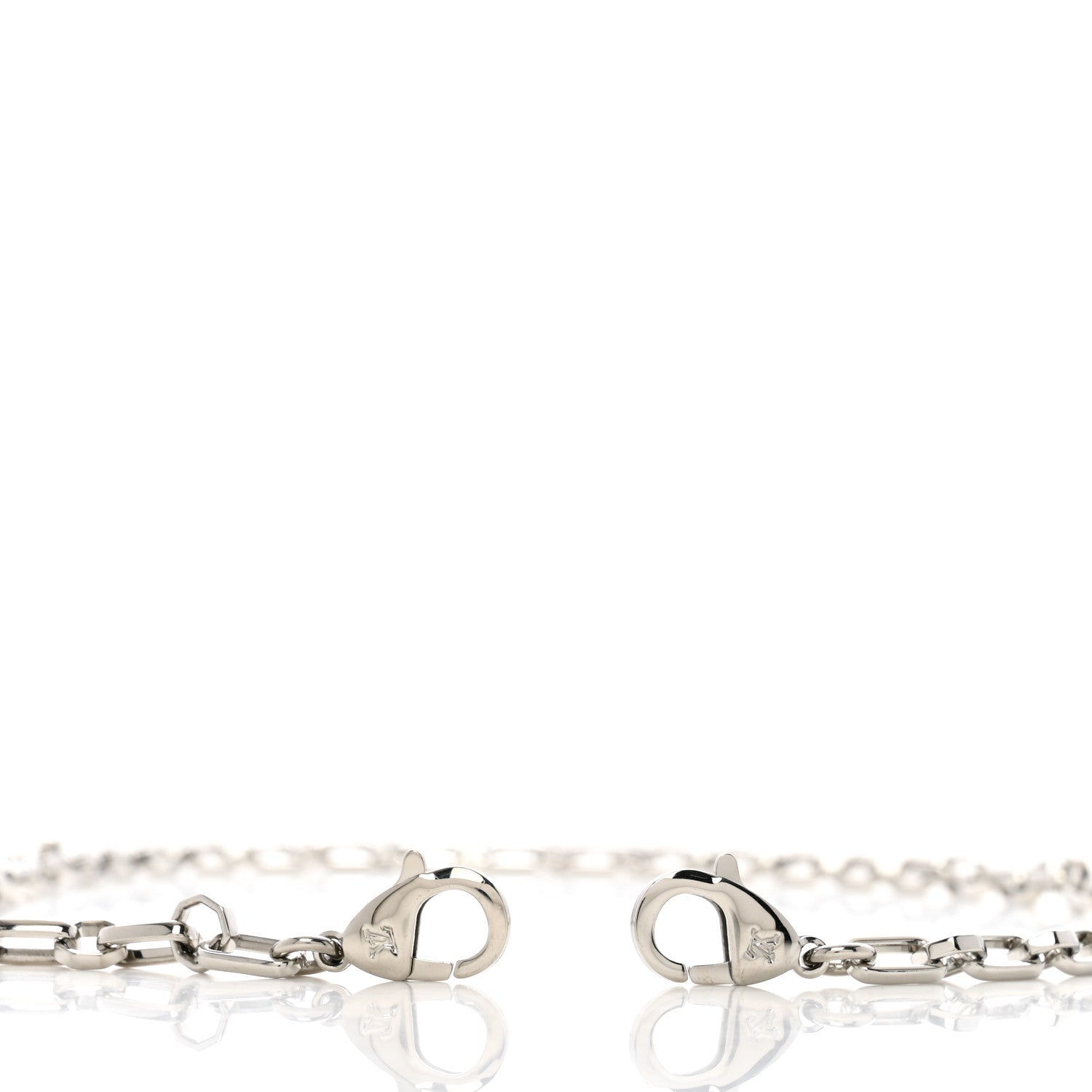 Louis Vuitton Metal Dauphine Chain Long Shoulder Strap Silver 3 of 3
