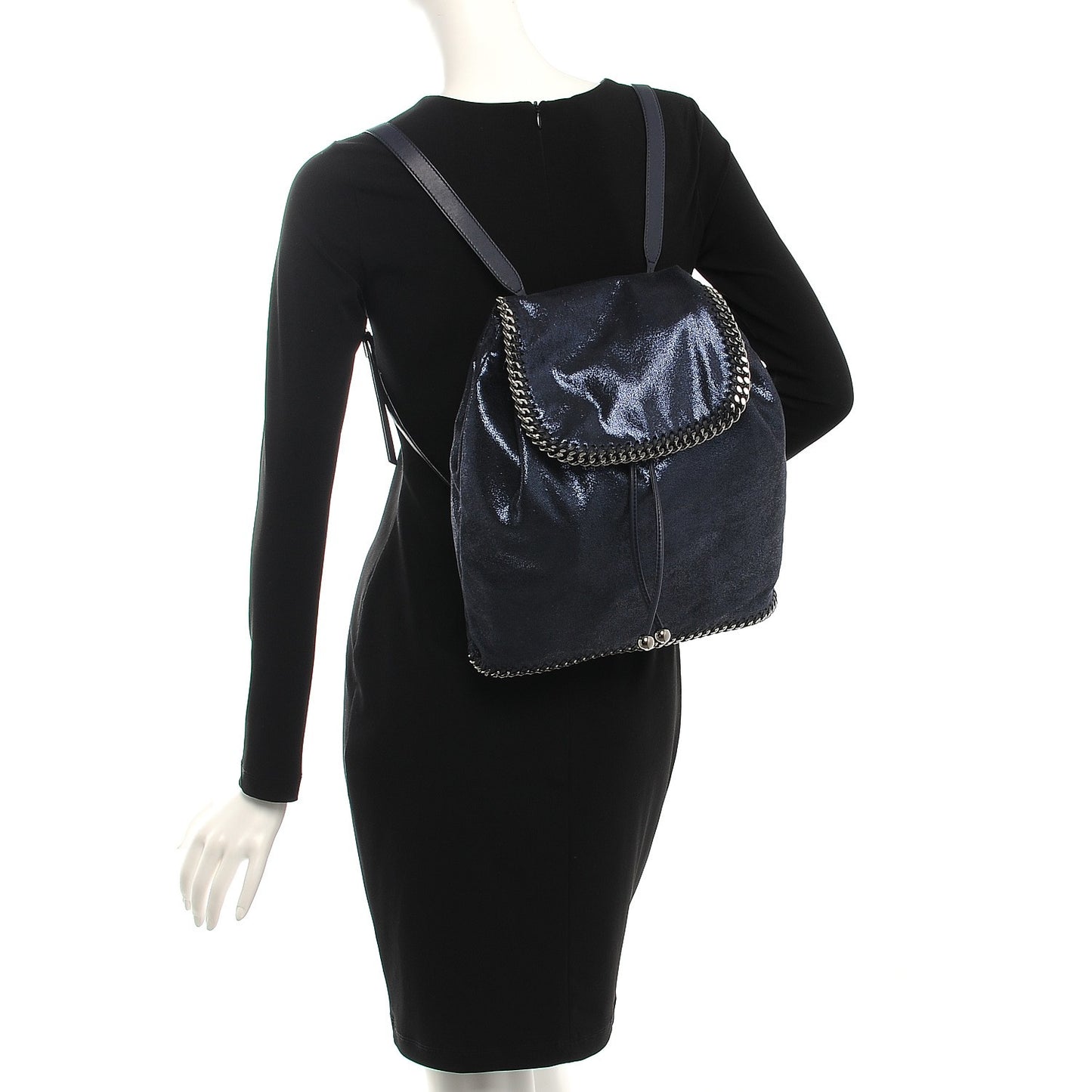 Shaggy Deer Falabella Backpack Metallic Blue